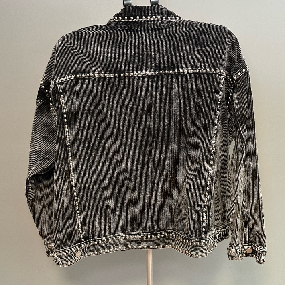 POL Black Corduroy Studded Jacket - Picture 2 of 15